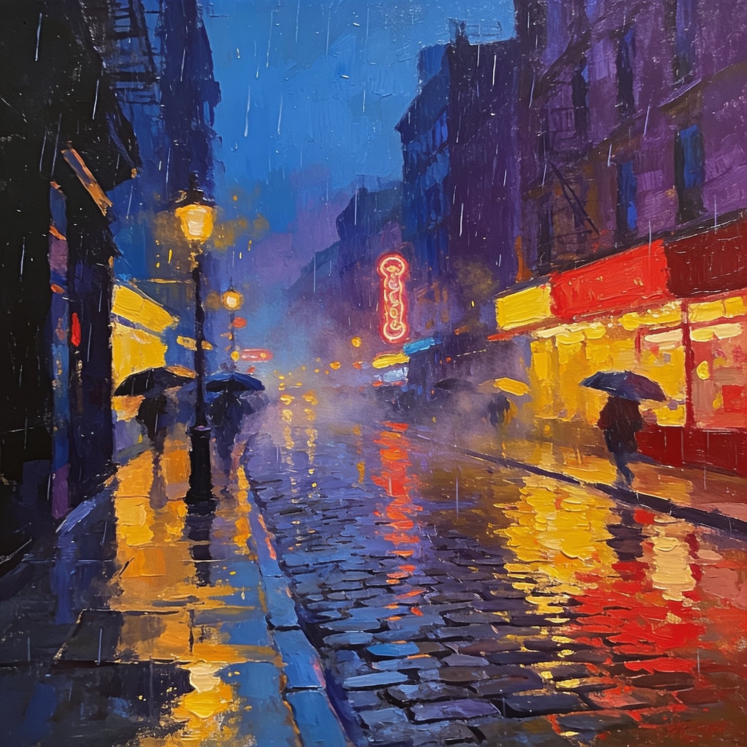 Acrylic canvas style example