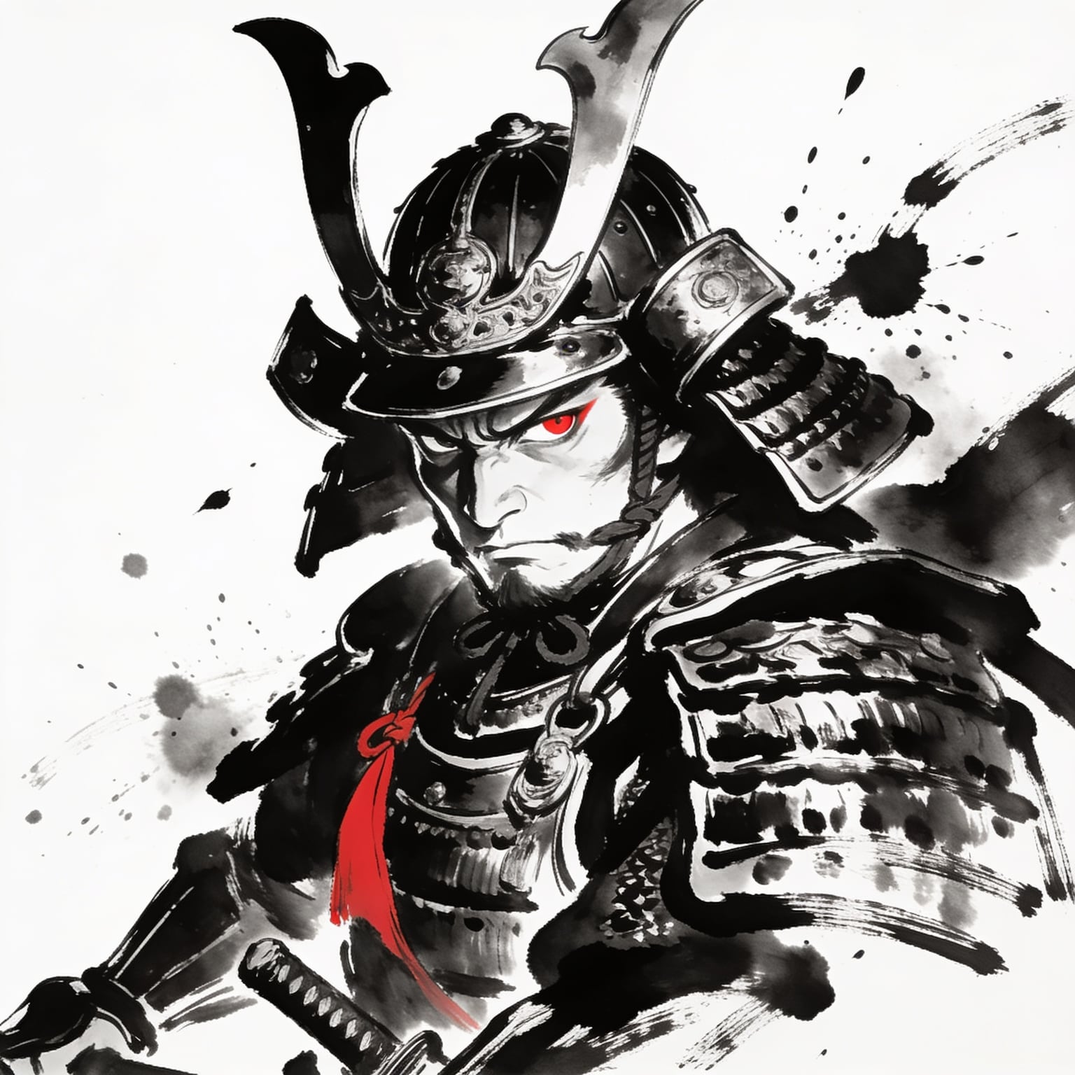 Sumi ink style example